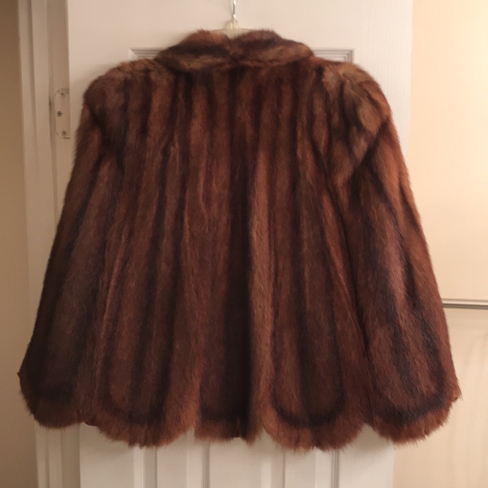 Vintage Mink Real Fur Cape - 1950’s GLAM!!